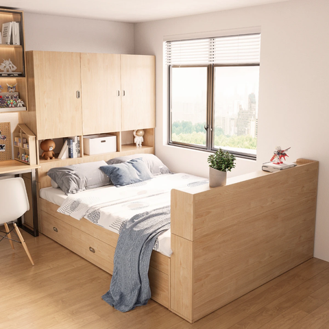 Giường Ngủ Thông Minh Kết Hợp Tủ Đồ GN-N11