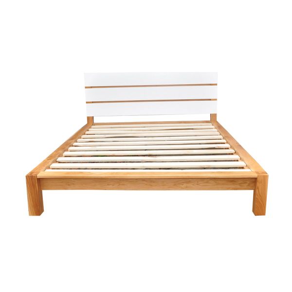 Giường Panel 01 - Gỗ Sồi Mỹ 140-160-180 (cm)