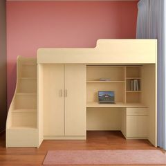 Giường Tầng Thông Minh Kết Hợp Bàn Học & Tủ Áo GT-174