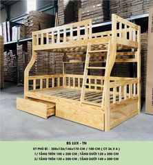 Giường Tầng Cao Cấp ANGEL - (1m/1m2 - 1m2/1m4)