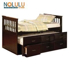 Giường Tầng Hộp Viking Gỗ Tự Nhiên (1m-1m)