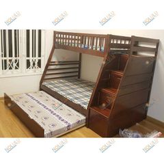 Giường 3 Tầng Bella Esprit Gỗ Tự Nhiên (1m-1m4-1m)