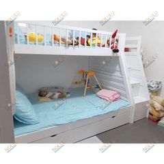 Giường 3 Tầng Bella Esprit Gỗ Tự Nhiên (1m-1m4-1m)