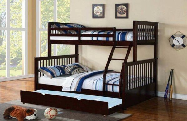 Giường 3 Tầng K.Bed Gỗ Tự Nhiên (1m-1m4-1m)