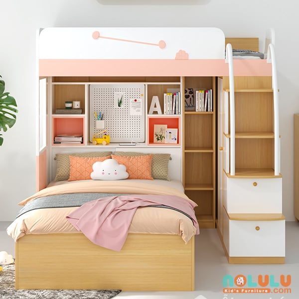 Giường 2 Tầng Cho Bé Thiết Kế Đa Năng GT-242