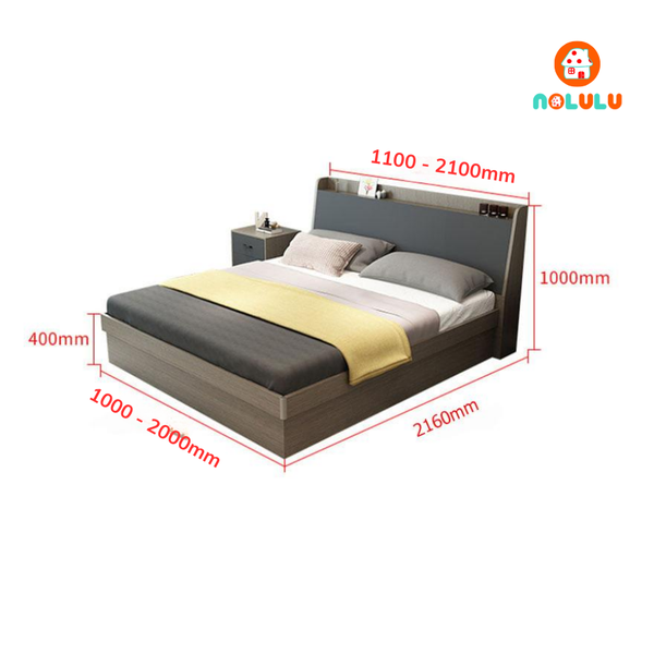 Giường ngủ hiện đại Nolulu - GN006