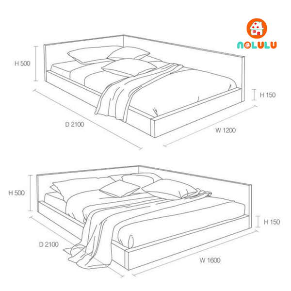 Giường ngủ hiện đại Nolulu - GN008
