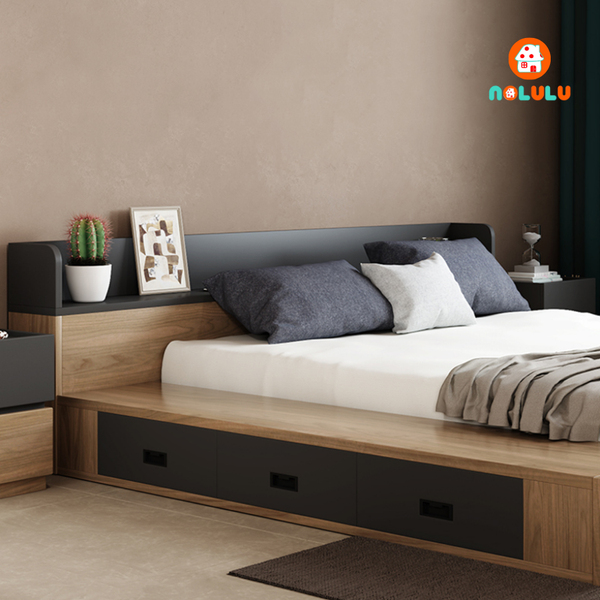 Giường bệt phong cách Nhật Bản Nolulu - GN009