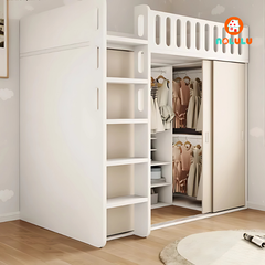 Giường tầng trẻ em thông minh kèm bàn học và tủ quần áo Nolulu - GT004
