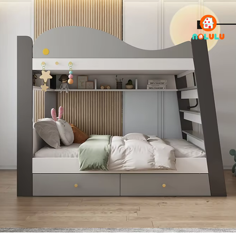 Giường tầng trẻ em thông minh hình cá heo Nolulu - GT005 - 01