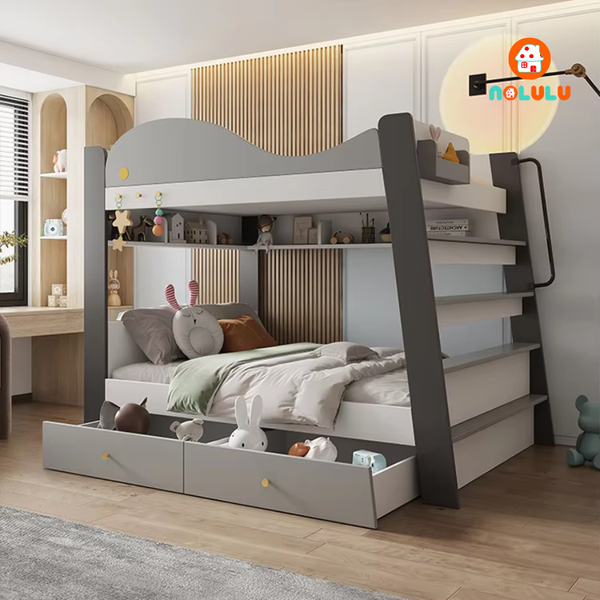 Giường tầng trẻ em thông minh hình cá heo Nolulu - GT005