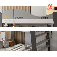 Giường tầng trẻ em thông minh hình cá heo Nolulu - GT005