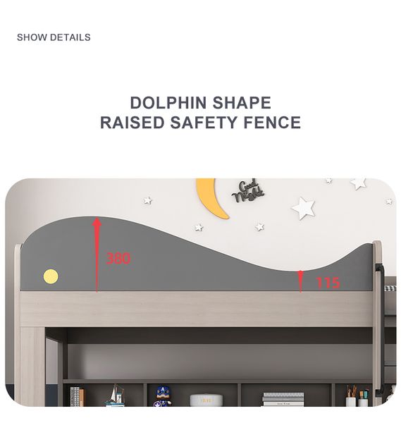 Giường Tầng Cá Voi Thông Minh Cho Trẻ GT248