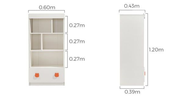 Combo 2 tủ quần áo đa năng thiết kế hiện đại cho bé -TQA 515