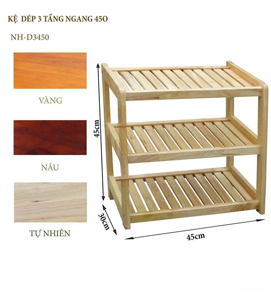 Kệ Giày Dép 3 Tầng Rộng 45cm