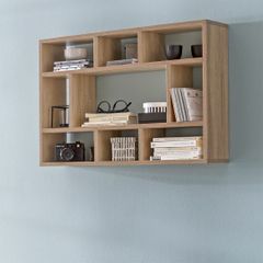 Kệ sách treo tường gỗ công nghiệp hiện đại Witty