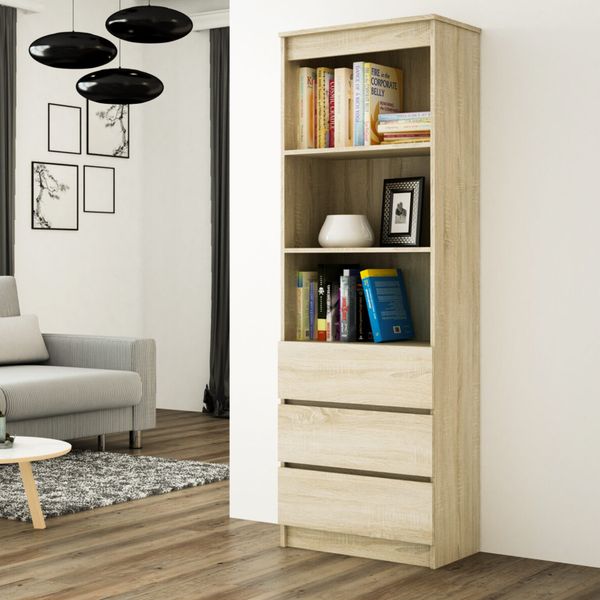 Tủ sách bằng gỗ thiết kế đa năng tiện lợi TS-02