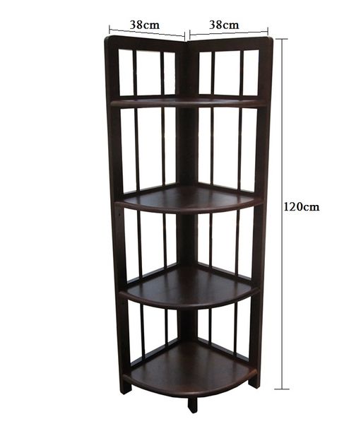 Kệ Góc Nhà 4 Tầng (Nâu)