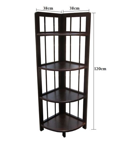 Kệ Góc Nhà 4 Tầng (Nâu)