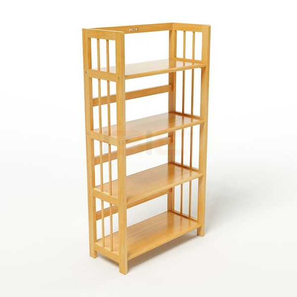 Kệ Sách Gỗ Tự Nhiên 4 Tầng (Rộng Từ 60cm-1m)