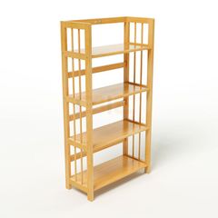 Kệ Sách Gỗ Tự Nhiên 4 Tầng (Rộng Từ 60cm-1m)