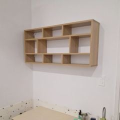 Kệ sách treo tường gỗ công nghiệp hiện đại Witty