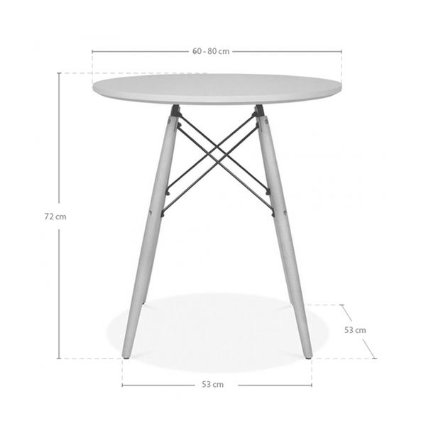 Bộ Bàn Tròn Veron 2 Ghế (Đen)