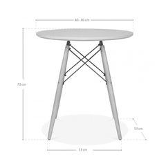 Bộ Bàn Tròn Veron 2 Ghế (Trắng)