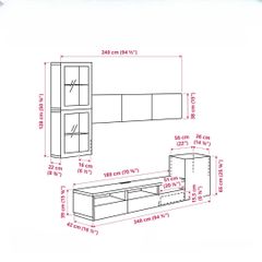 Tủ Tivi Kết Hợp Kệ Treo Tường KTV-379