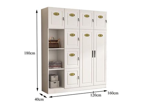 Tủ Locker Kèm Kệ - LK002