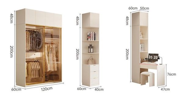 Combo Tủ Quần Áo Hiện Đại TQA-394