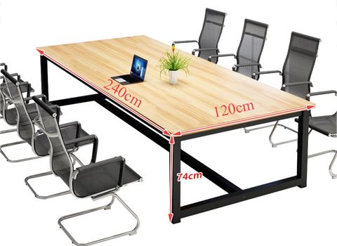 Bàn Họp Gỗ Chân Sắt Thiết Kế Đơn Giản BC-04