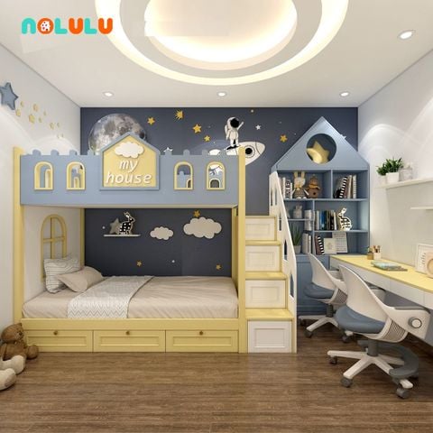 Phòng Ngủ Cho Bé Trai Tích Hợp Giường Tầng – BT50