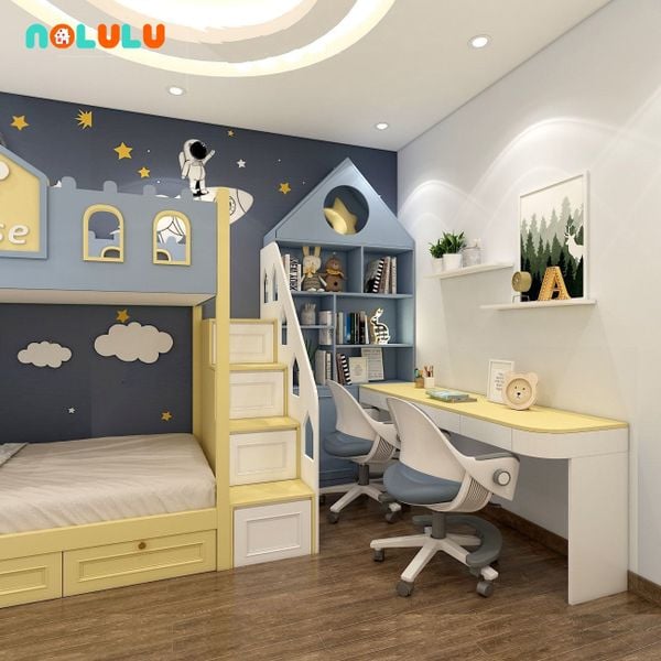 Phòng Ngủ Cho Bé Trai Tích Hợp Giường Tầng – BT50