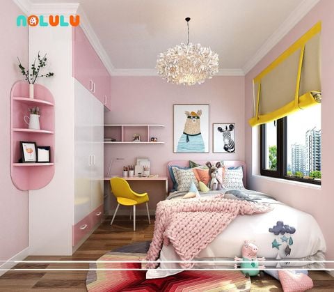 Thiết Kế Phòng Ngủ Cho Bé Gái - BG34