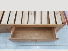Giường 1.6M 2 Ngăn Kéo Kiểu Nhật - Gỗ Sồi Mỹ