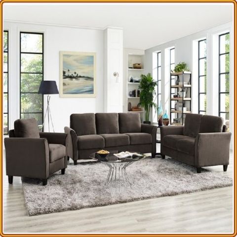 Life - Brown : Trọn Bộ 3 Ghế Sofa - Màu Nâu