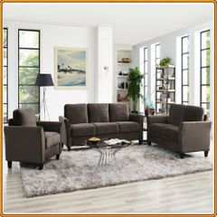 Life - Brown : Trọn Bộ 3 Ghế Sofa - Màu Nâu