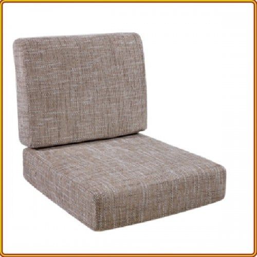 Slatted Walnut - Sofa Đơn : Nệm Ghế Màu Kem
