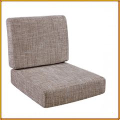 Slatted Walnut - Sofa Đơn : Nệm Ghế Màu Kem