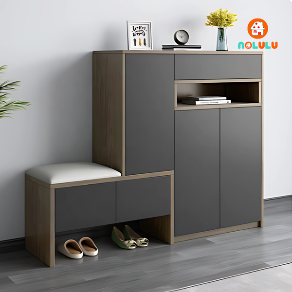 Tủ giày cao cấp kết hợp ghế ngồi Nolulu - TGCC002