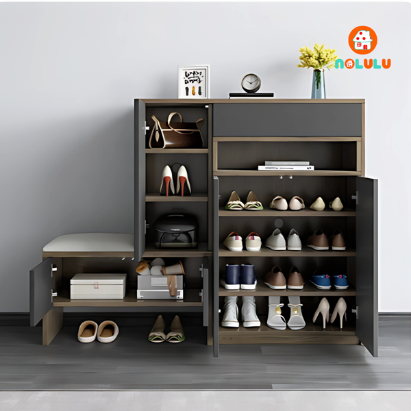 Tủ giày cao cấp kết hợp ghế ngồi Nolulu - TGCC002