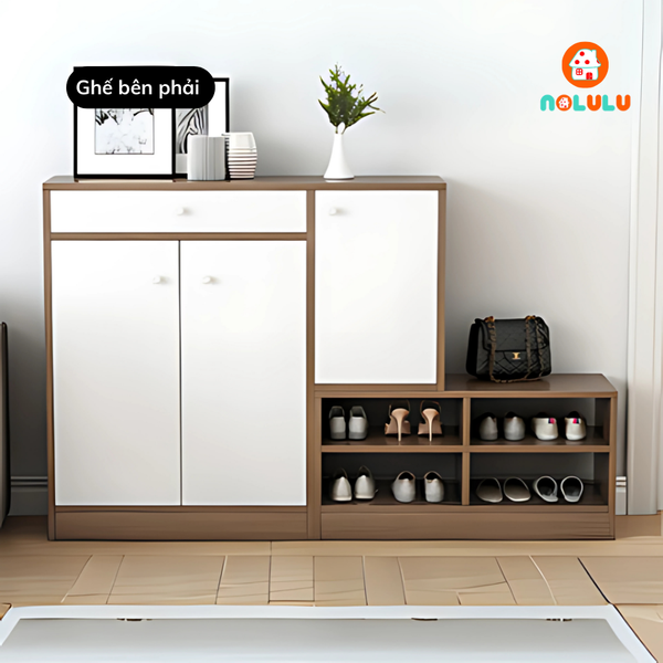 Tủ giày cao cấp kết hợp ghế ngồi Nolulu - TGCC003