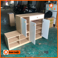 Tủ giày cao cấp kết hợp ghế ngồi Nolulu - TGCC003