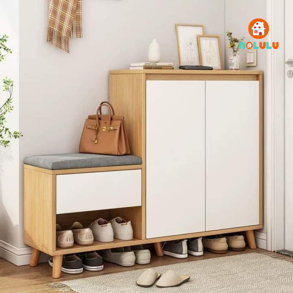 Tủ giày cao cấp kết hợp ghế ngồi Nolulu - TGCC001