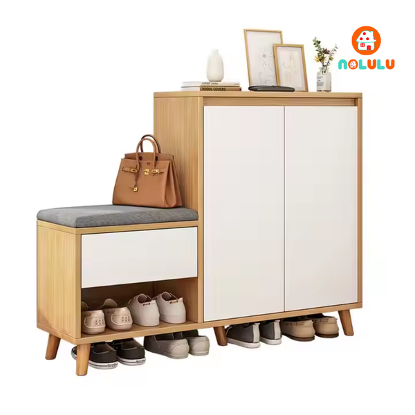 Tủ giày cao cấp kết hợp ghế ngồi Nolulu - TGCC001