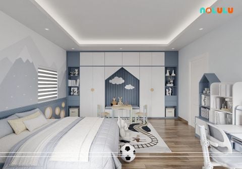 Thiết Kế Phòng Ngủ Cho Con Trai BT51
