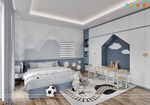 Thiết Kế Phòng Ngủ Cho Con Trai BT51