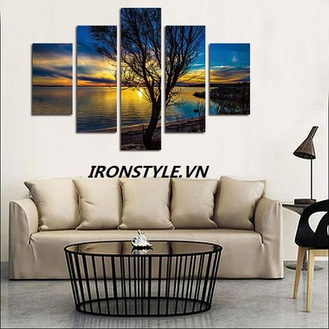 Tranh Treo Tường Hoàng Hôn (5 Bức)