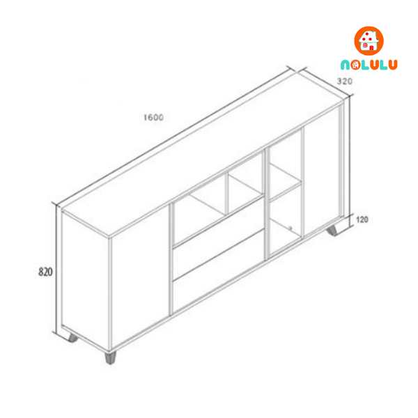 Tủ Trang Trí Để Đồ Đa Năng Nolulu - TTT005